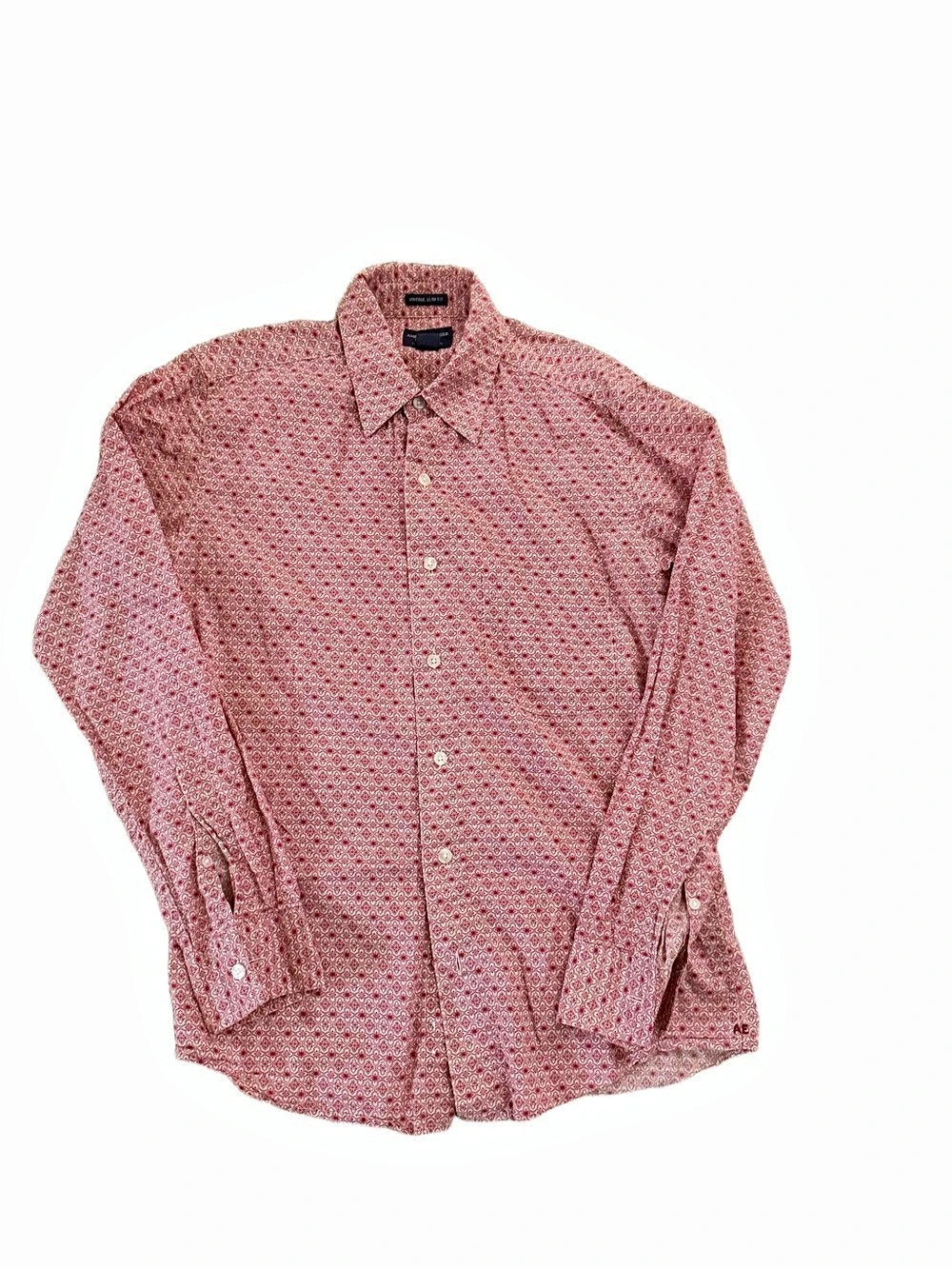 American Eagle Outfitters American Eagle Red Geometric Print Long Sleeve